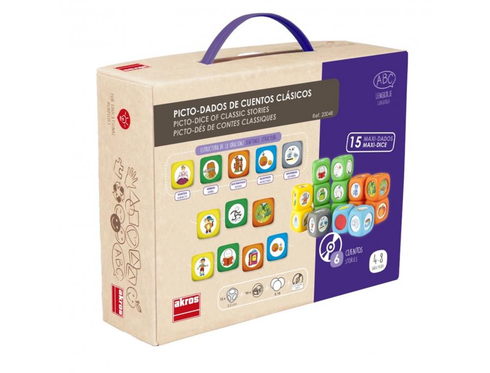 APPRENDRE A LIRE ET A ECRIRE AKROS DES A HISTOIRES CONTES CLASSIQUES 90 PICTOGRAMMES ADHESIFS 15 DES 10 PIECES 1
