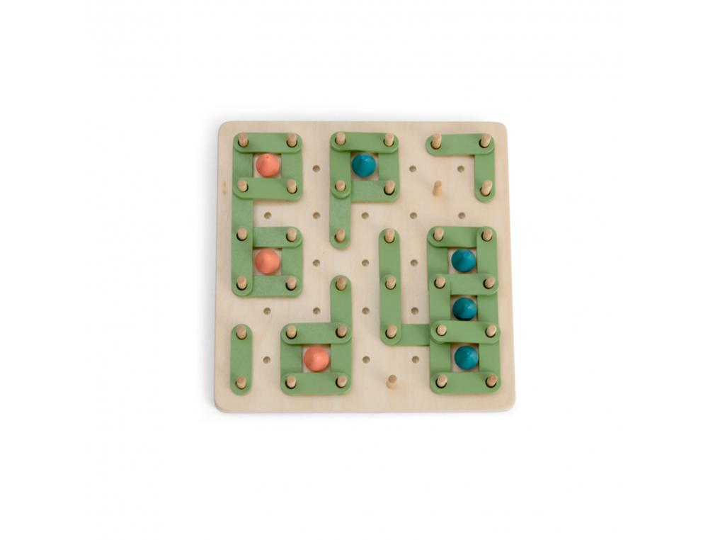 LOGIQUE REFLEXION SMART BS TOYS PLANTE UN ARBRE 1 SOCLE  EN BOIS 50 MORCEAUX DE        BORDURE ET 34 ARBRES
