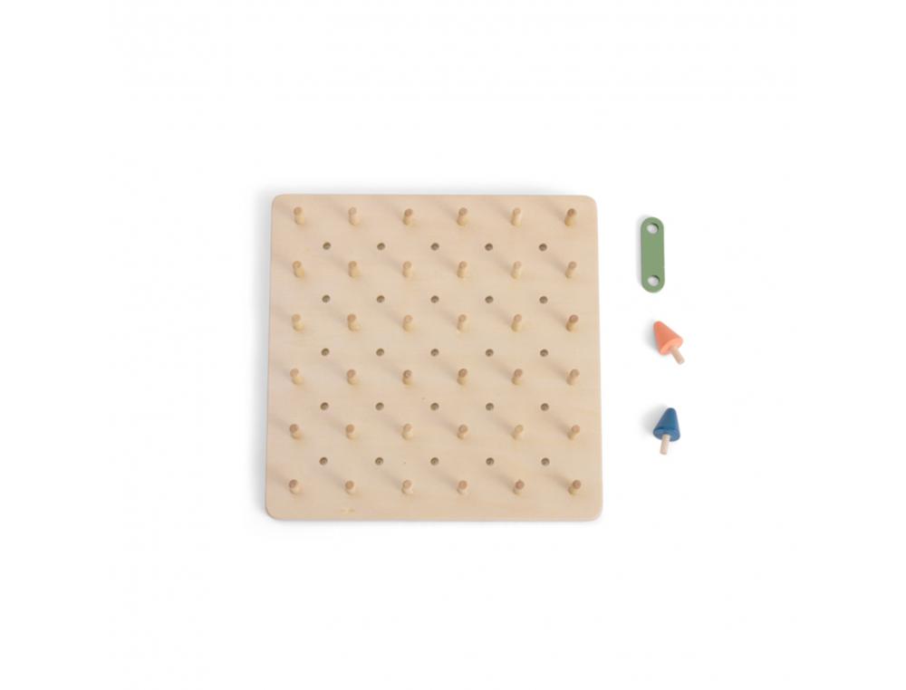 LOGIQUE REFLEXION SMART BS TOYS PLANTE UN ARBRE 1 SOCLE  EN BOIS 50 MORCEAUX DE        BORDURE ET 34 ARBRES