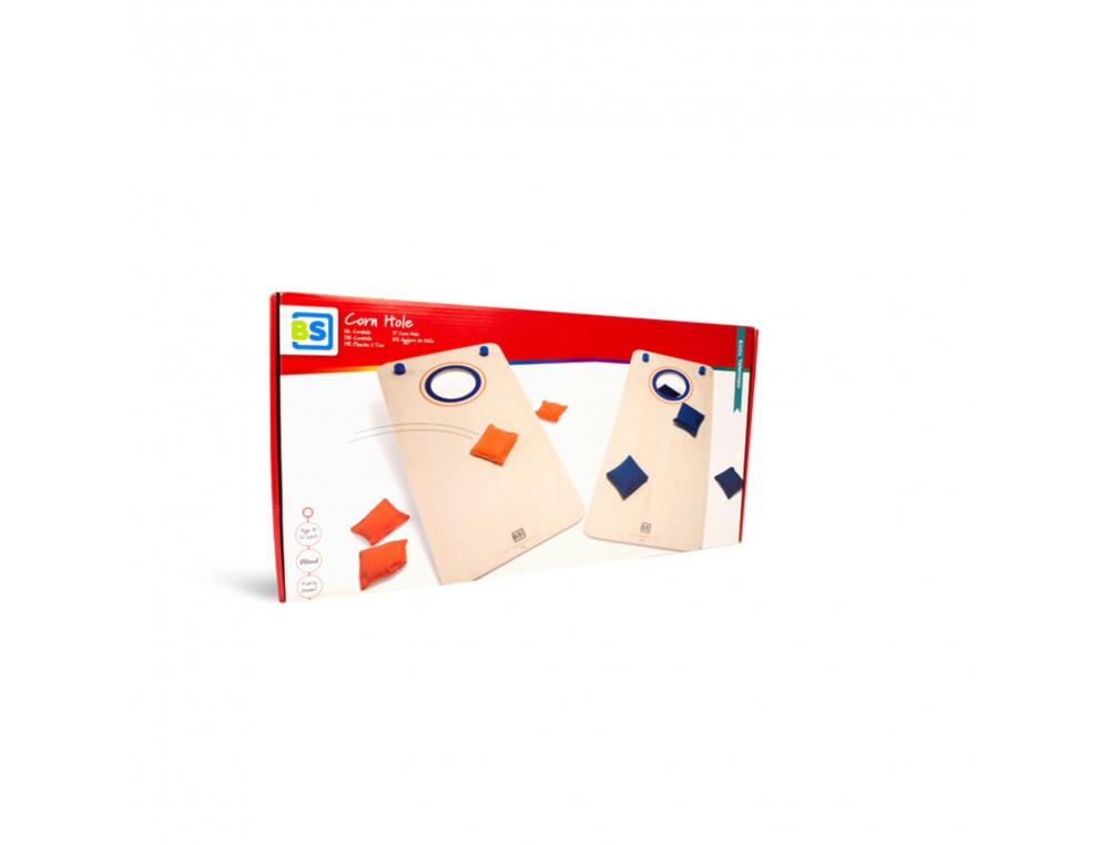 JEUX DE KERMESSE BS TOYS PLANCHE A TROU 21 POINTS 2    PLANCHES BOIS ET 8 SACS