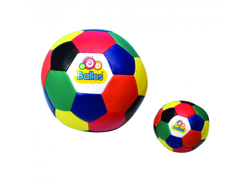 BALLES D EVEIL BALLOS BALLE ARLEQUIN COLOREE TOUCHER      AGREABLE SOUPLE 16 CM