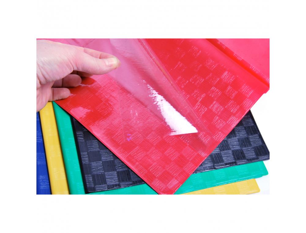 PROTEGE-CAHIER CLAIREFONTAINE 17X22CM PLASTIQUE 22/100E 2 RABATS COLORIS VERT