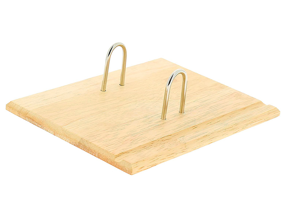 SOCLE JPC BOIS VERNIS POUR BLOCS ÉPHÉMÉRIDES SUPPORT CRAYON 195X150MM