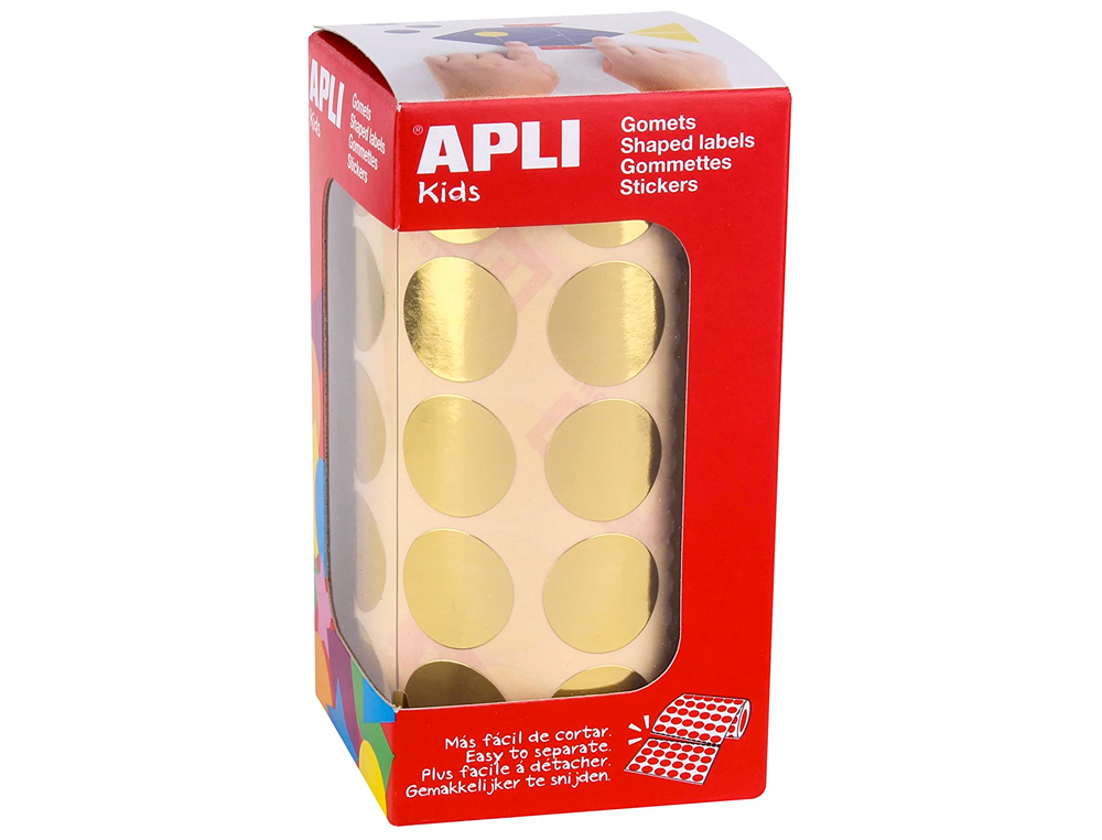 GOMMETTE MTALLISE APLI AGIPA RONDE DIAMTRE 20MM COLORIS OR ROULEAU 1770 UNITS