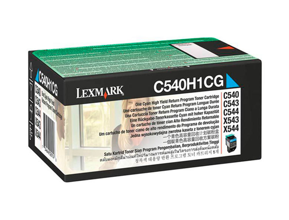 TONER LASER LEXMARK C540/C543/C544/X543/X544 C540A1CG COULEUR CYAN 1000P