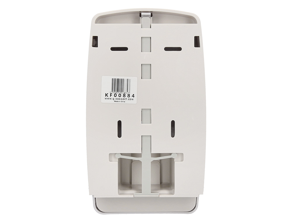DISTRIBUTEUR SAVON Q-CONNECT MANUEL INDICATEUR NIVEAU 1000ML COLORIS BLANC/GRIS 235X135X95MM