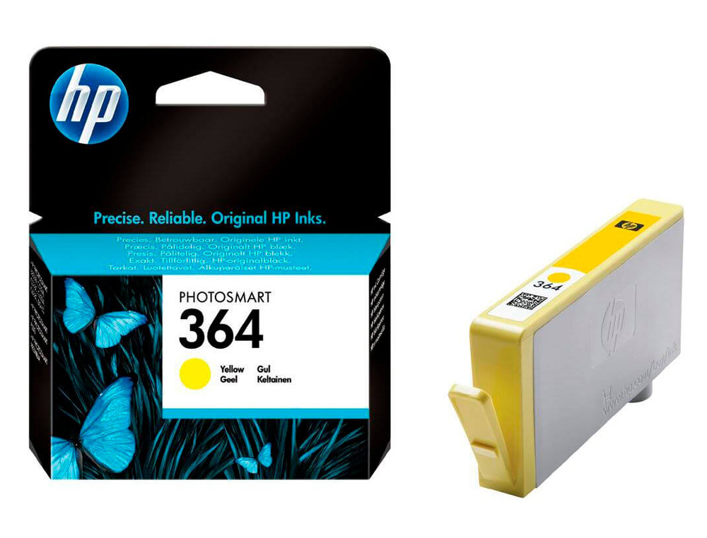 CARTOUCHE HP 364 JET D'ENCRE CB320EE COULEUR JAUNE 300P