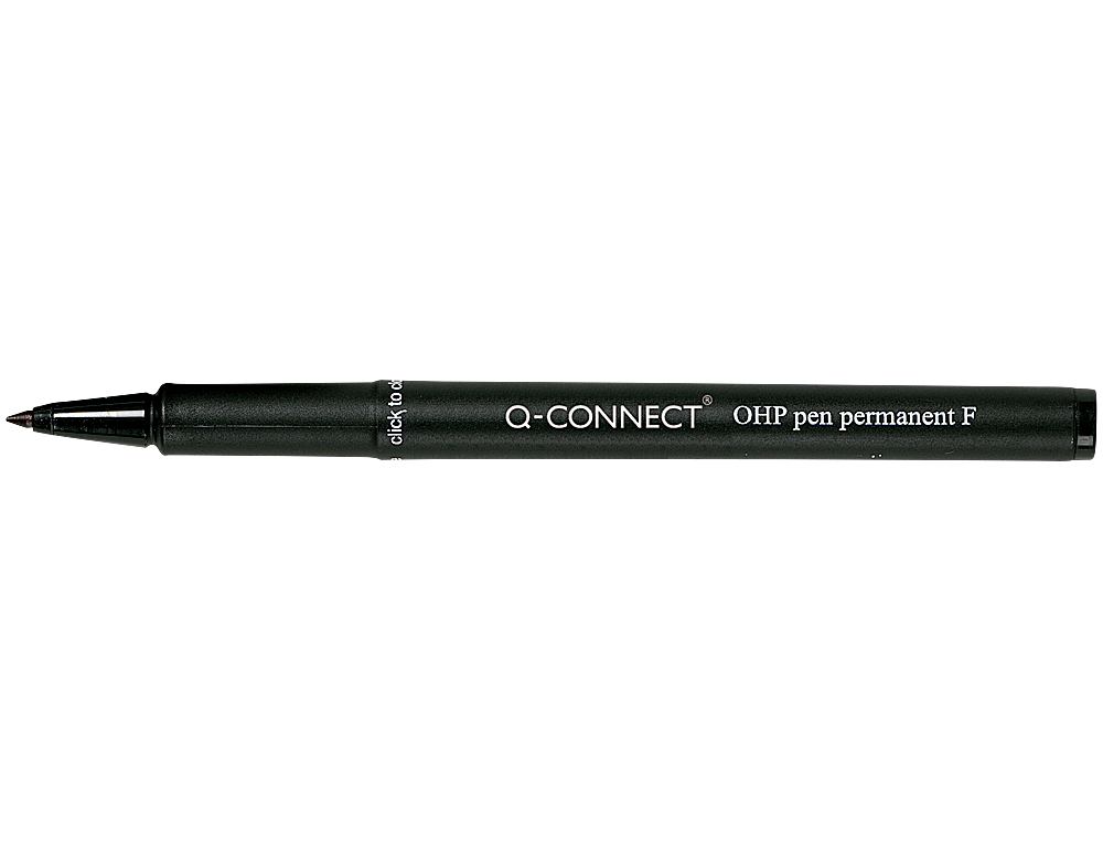 STYLO-FEUTRE Q-CONNECT OHP PEN PERMANENT POINTE FINE MULTI-SUPPORTS CD/DVD PLASTIQUE COLORIS NOIR