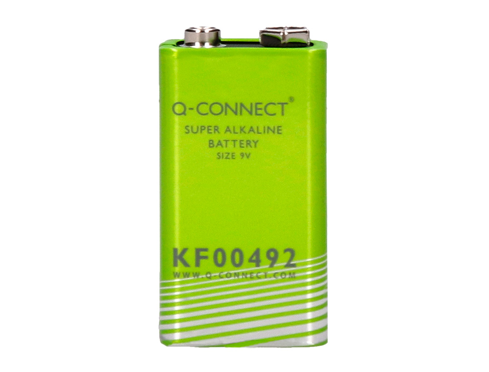 PILE Q-CONNECT ÉCONOMIQUE CAPACITÉ 9V I.C.E. 6LR61 TAILLE 9 V BLISTER 1 UNITÉ