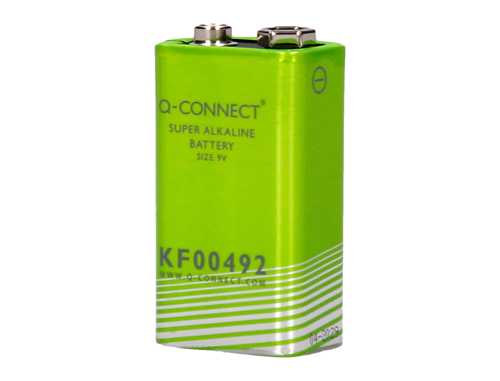 PILE Q-CONNECT ÉCONOMIQUE CAPACITÉ 9V I.C.E. 6LR61 TAILLE 9 V BLISTER 1 UNITÉ