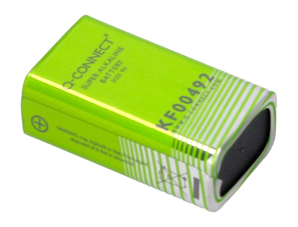 PILE Q-CONNECT ÉCONOMIQUE CAPACITÉ 9V I.C.E. 6LR61 TAILLE 9 V BLISTER 1 UNITÉ