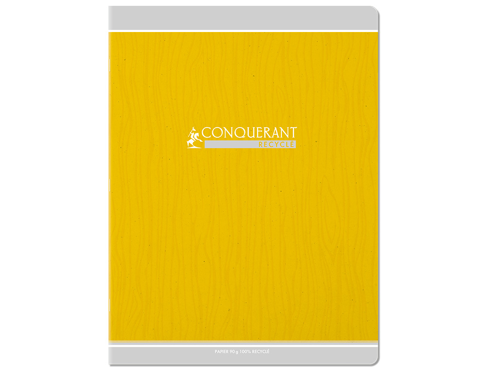CAHIER CONQUERANT CLASSIQUE AGRAFE 240X320 48 PAGES 90G SEYES RECYCLE