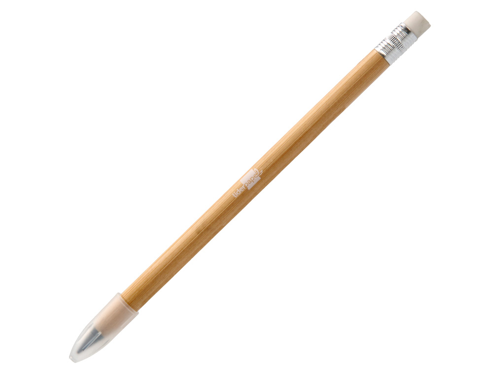 CRAYON A PAPIER LIDERPAPEL CORPS EN BAMBOU POINTE GRAPHITE HB AVEC GOMME