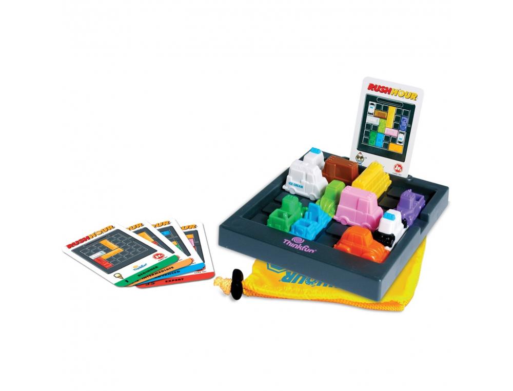 JEU INTERDACTA RUSH HOUR JUNIOR 1 PLAN DE JEU + 16 VEHICULES + 40 CARTES PROBLEMES