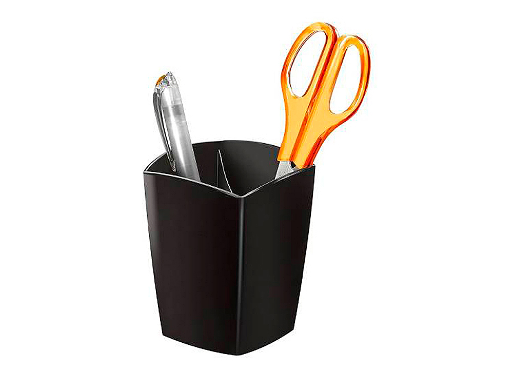 POT À CRAYONS MAGNÉTIQUE CEP GLOSS TONIC 2 COMPARTIMENTS POLYSTYRÈNE ANTICHOC BONNE STABILITÉ RECTANGULAIRE NOIR