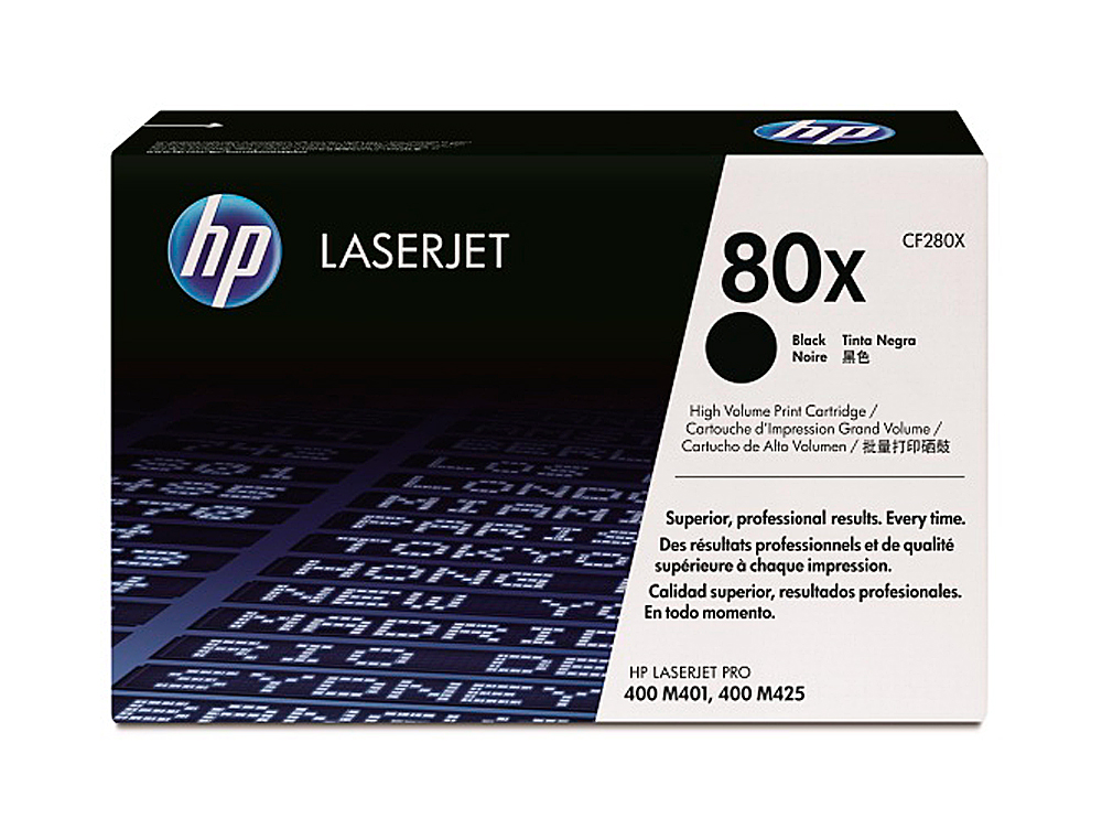 TONER LASER HP 80A CF280X POUR LASERJET PRO 400M401/400M425 COULEUR NOIR 6900P