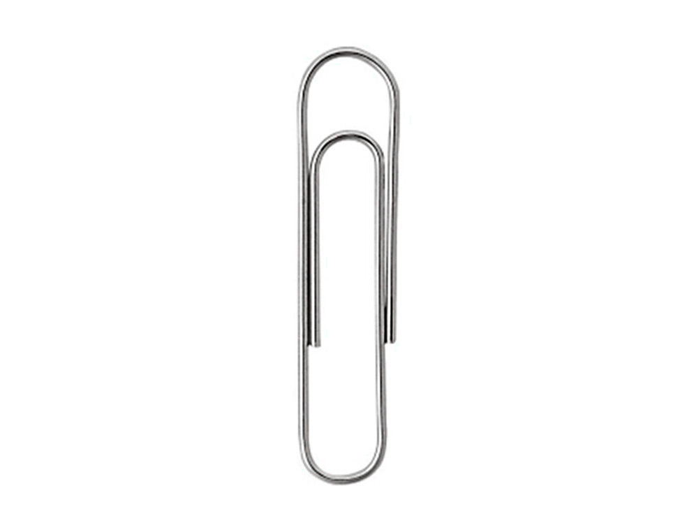TROMBONE LIDERPAPEL ZINC BOUT ROND 43MM BOÎTE 100 UNITÉS