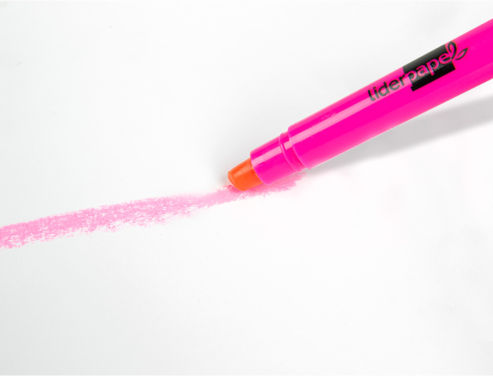 SURLIGNEUR LIDERPAPEL MARQUEUR CIRE GEL STICK APPLICATEUR FLUORESCENT POCHETTE DE 6