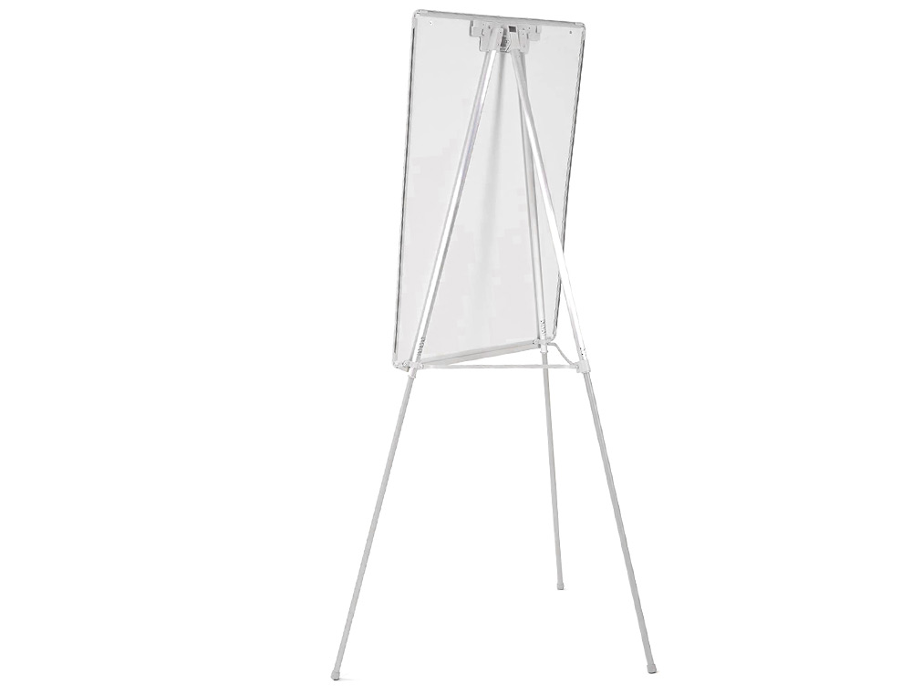 CHEVALET CONFÉRENCE Q-CONNECT TABLEAU MAGNÉTIQUE 70X100CM CADRE PLASTIQUE PINCE BLOC PAPIER AUGET PORTE-MARQUEURS