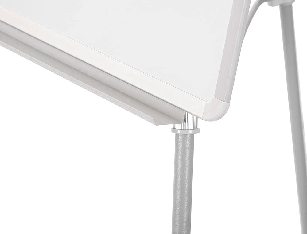 CHEVALET CONFÉRENCE Q-CONNECT TABLEAU MAGNÉTIQUE 70X100CM CADRE PLASTIQUE PINCE BLOC PAPIER AUGET PORTE-MARQUEURS