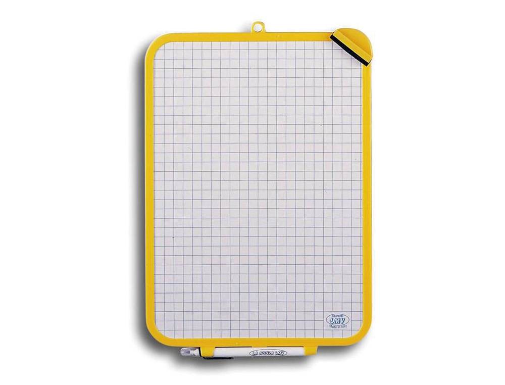 TABLEAU MINI ARDOISE DOUBLE FACE FEUTRE BROSSE IN  CLUS 2 FACES QUADRILLE/UNIE 32X44CM