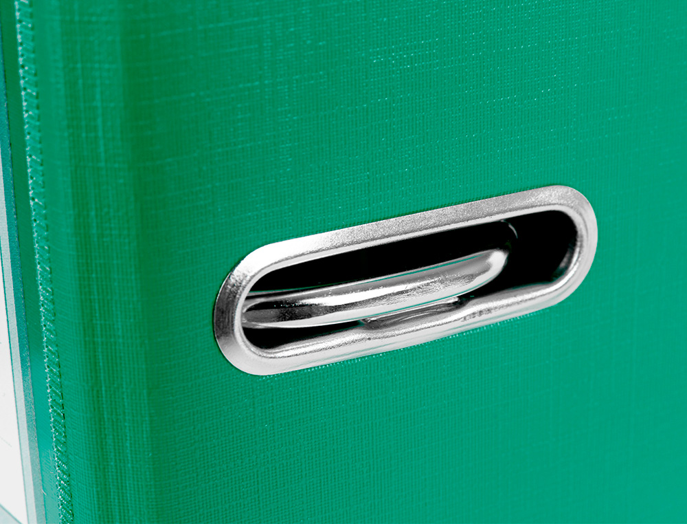 CLASSEUR LEVIER LIDERPAPEL A4 DOCUMENTA CARTON REMBORDÉ 1,9MM DOS 75MM RADO MÉTALLIQUE COLORIS VERT