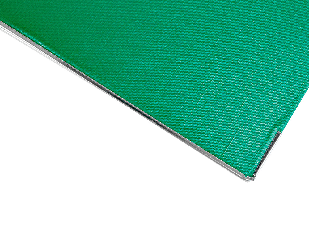 CLASSEUR LEVIER LIDERPAPEL A4 DOCUMENTA CARTON REMBORDÉ 1,9MM DOS 75MM RADO MÉTALLIQUE COLORIS VERT
