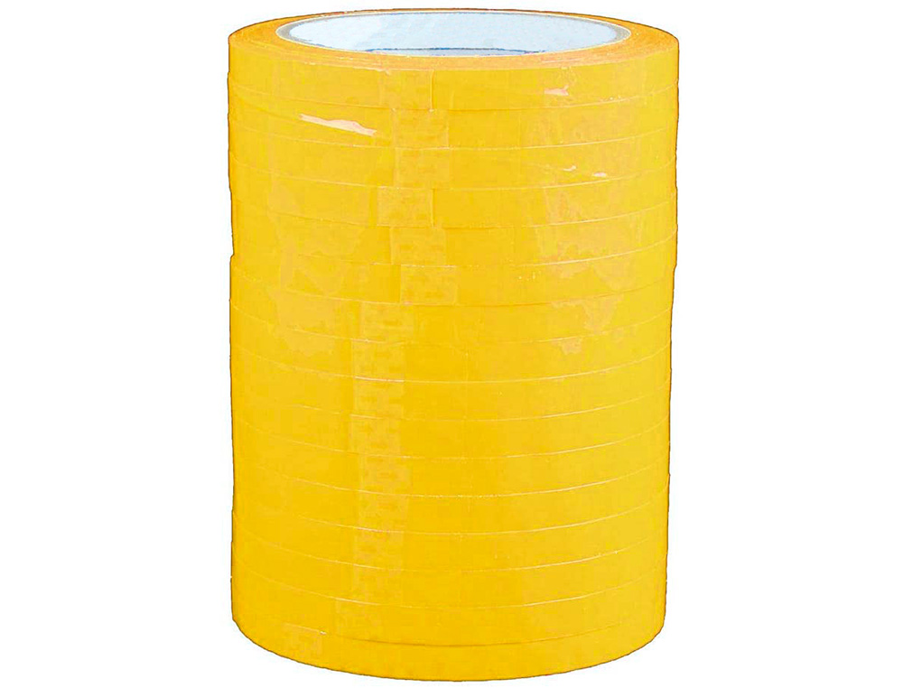 RUBAN ADHÉSIF Q-CONNECT SCELLEUSE SAC 9MMX66M COLORIS JAUNE