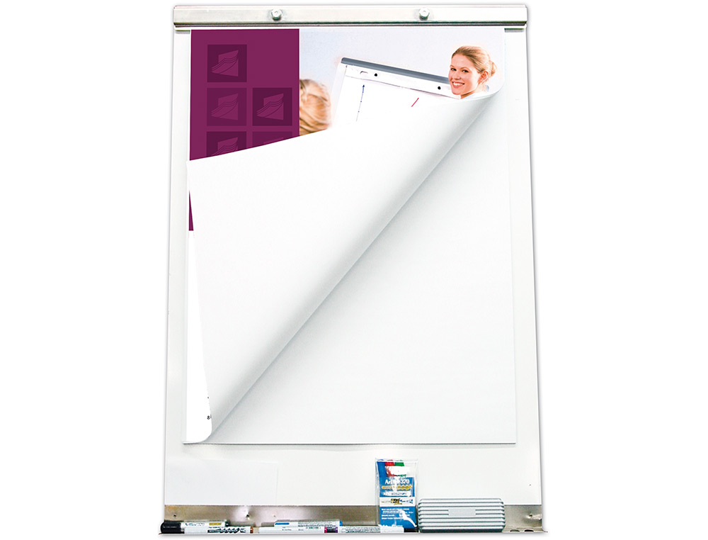 BLOC CONFÉRENCE LIDERPAPEL 63X84CM PAPIER UNI 80G/M2 CONVENTIONS RÉUNIONS 25F + 5F GRATUITES