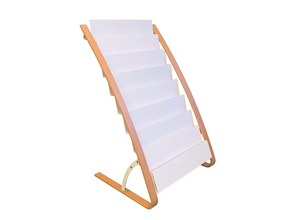 PRESENTOIR ALBA DE SOL 8 COMPARTIMENTS BOIS ET ABS     930X580X500MM