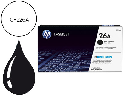 TONER LASER HP 26A POUR LASERJET PRO M402/MFP M426 COULEUR NOIR 3100P