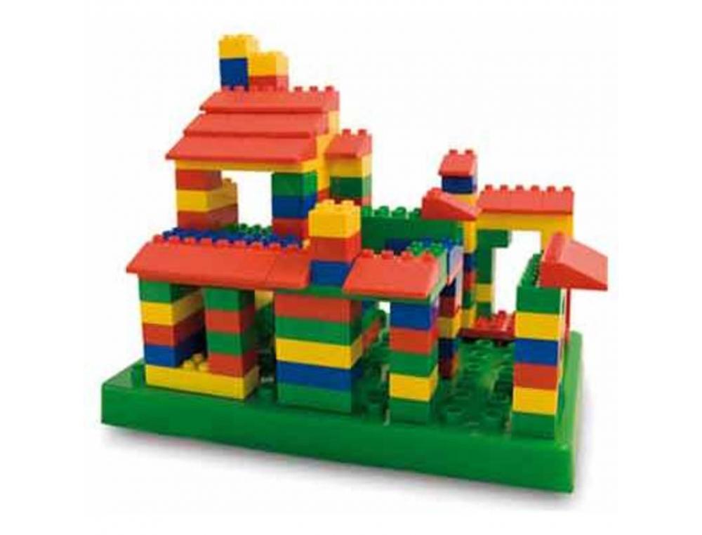 BRIQUES STANDARDS UNICO PLASTIQUE 6 FORMES 4 COLORIS  ASSORTIS 250 PIECES