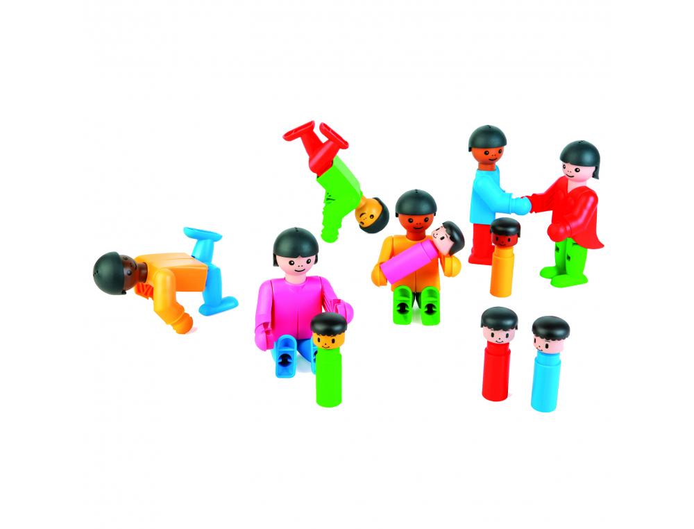 PERSONNAGES POLY M JEU DE CONSTRUCTION                  MULTIDIRECTIONNEL PIECES      SOUPLES ET SILENCIEUSES 47