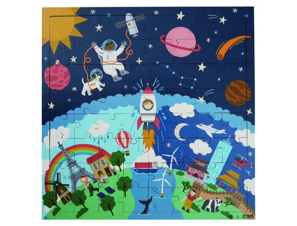 PUZZLES AU DESSUS ET SOUS LE SOL ROLF L UNIVERS 48 PIECES