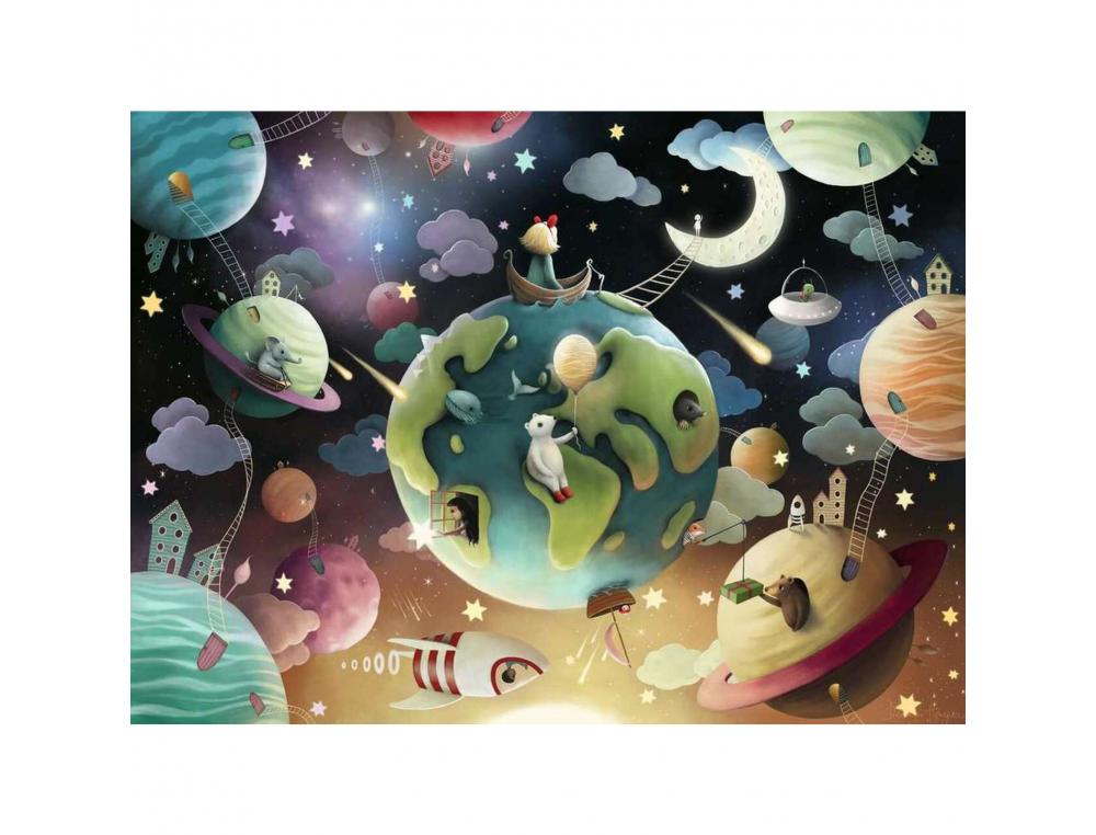 PUZZLES CARTON 100 PIECES RAVENSBURGER PLANETE          FANTASTIQUE 100 PIECES