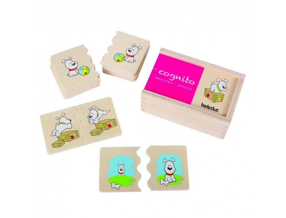 JEUX D ASSOCIATION BELEDUC ORIENTATION SPATIALE EN BOIS  20 PIECES