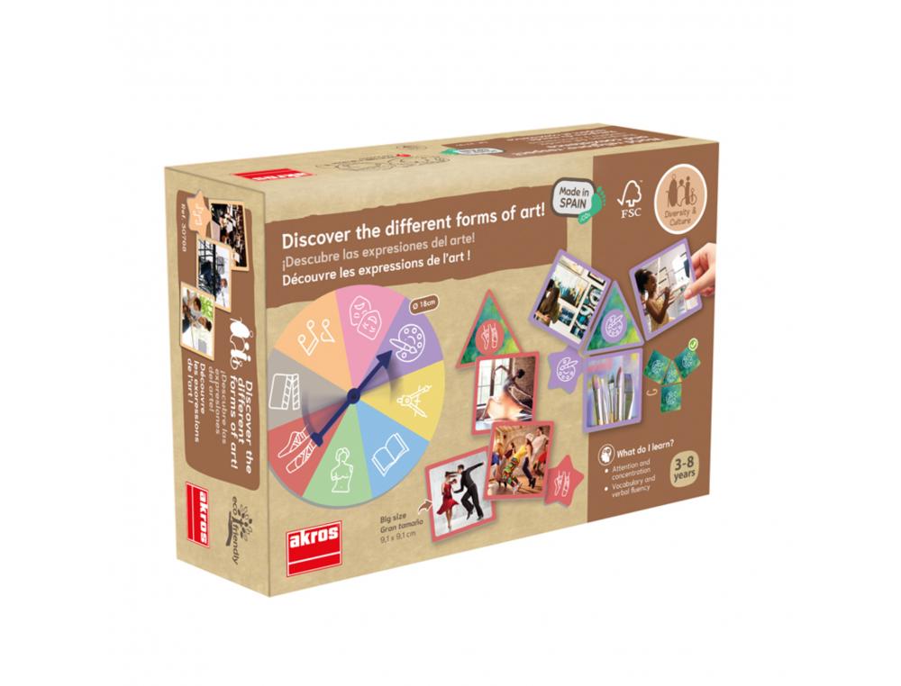 JEUX D ASSOCIATION AKROS DECOUVRE LES EXPRESSIONS DE L ART GRANDES FICHES            REVERSIBLES AVEC IMAGES