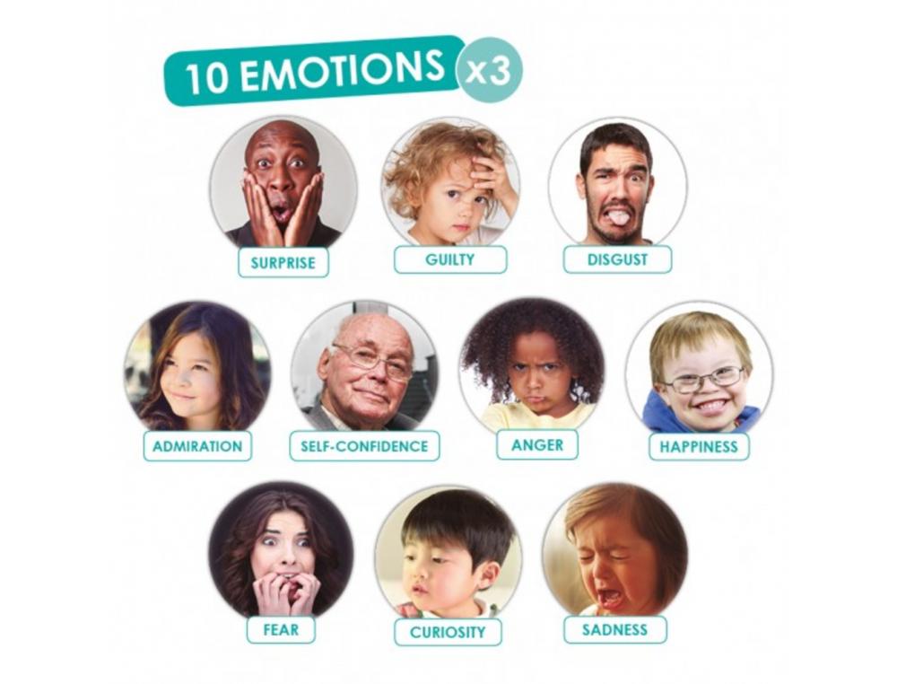 LES EMOTIONS AKROS RECONNAITRE LES EMOTIONS 35   CARTES RONDES CARTON