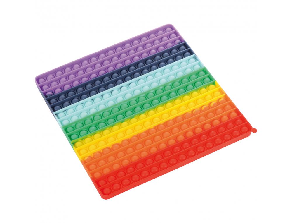 BESOINS SPECIFIQUES EDUPLAY PLAQUE POP IT COULEURS ARC EN CIEL ECLATER LES BULLES UNE   DALLE 30X30 CM