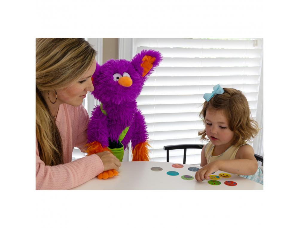 BESOINS SPECIFIQUES MATERIELS PEDAGOGIQUES ROYLCO EDGAR LA  MARIONNETTE DE THERAPIE 12    VISAGES EMOTION COLORES