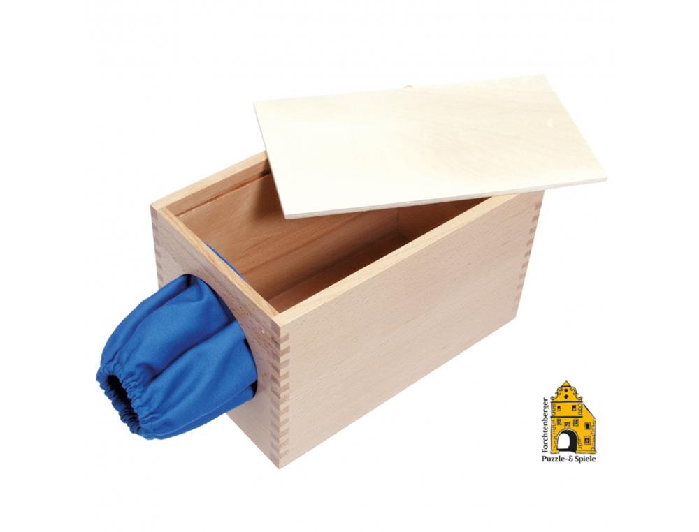 JEUX DE RECONNAISSANCE TACTILE BLS BOITE TACTILE EN  BOIS A REMPLIR OBJETS DDE     TAILLES ET FORMES DIFFERENTES