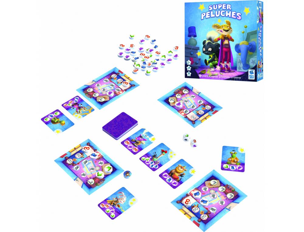 JEU DE SOCIETE SUPER PELUCHE LA BOITE DE JEU