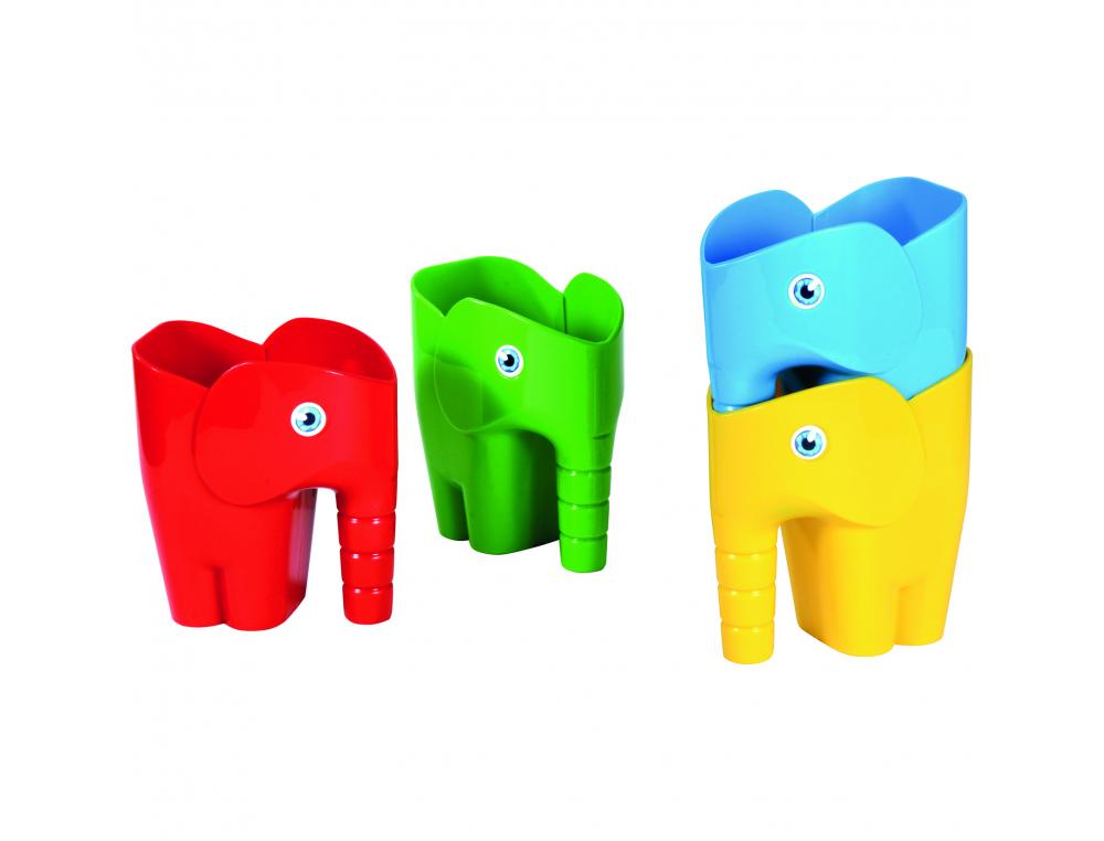 JEUX DE SABLE ET D EAU EDUPLAY SEAU ELEPHANT         MULTIFONCTION RANGER          TRANSVASER ET DECORER 4