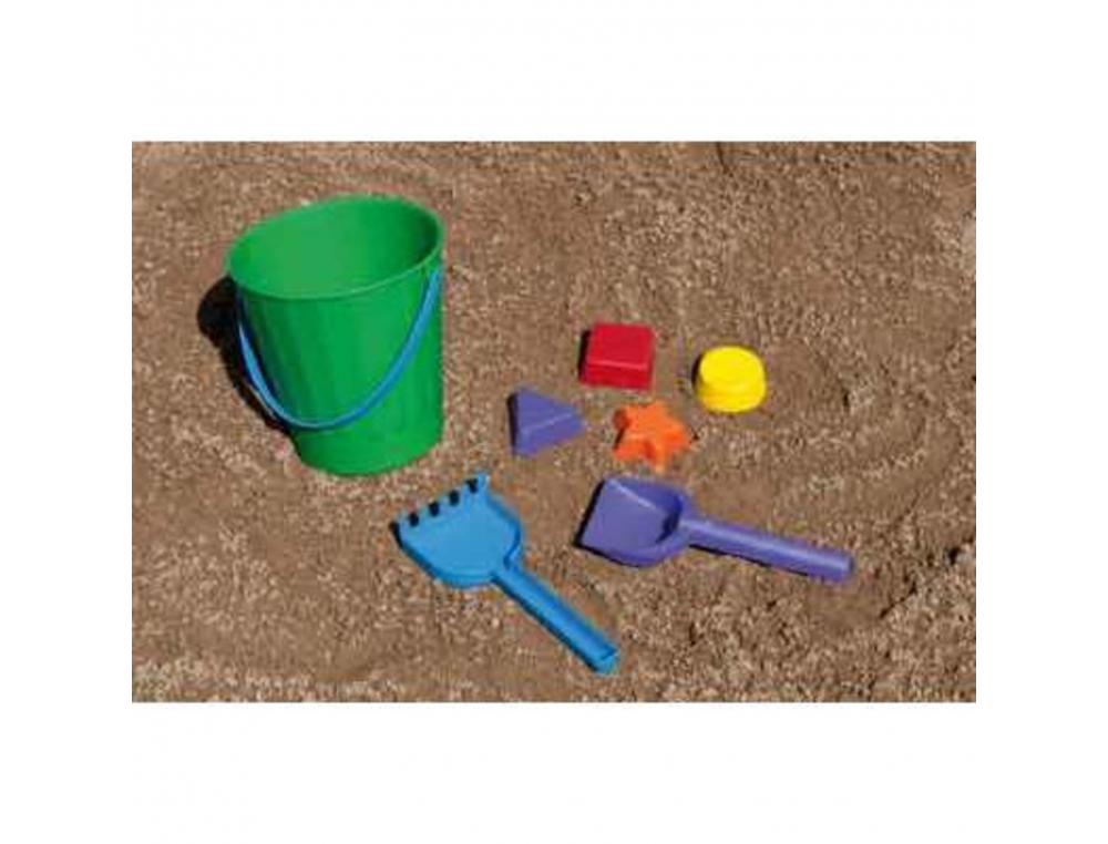 JEUX DE SABLE ET D EAU FAIBO ENSEMBLE SEAU PELLES ET       MOULES 1 SEAU 2 PELLES ET 1   RATEAU