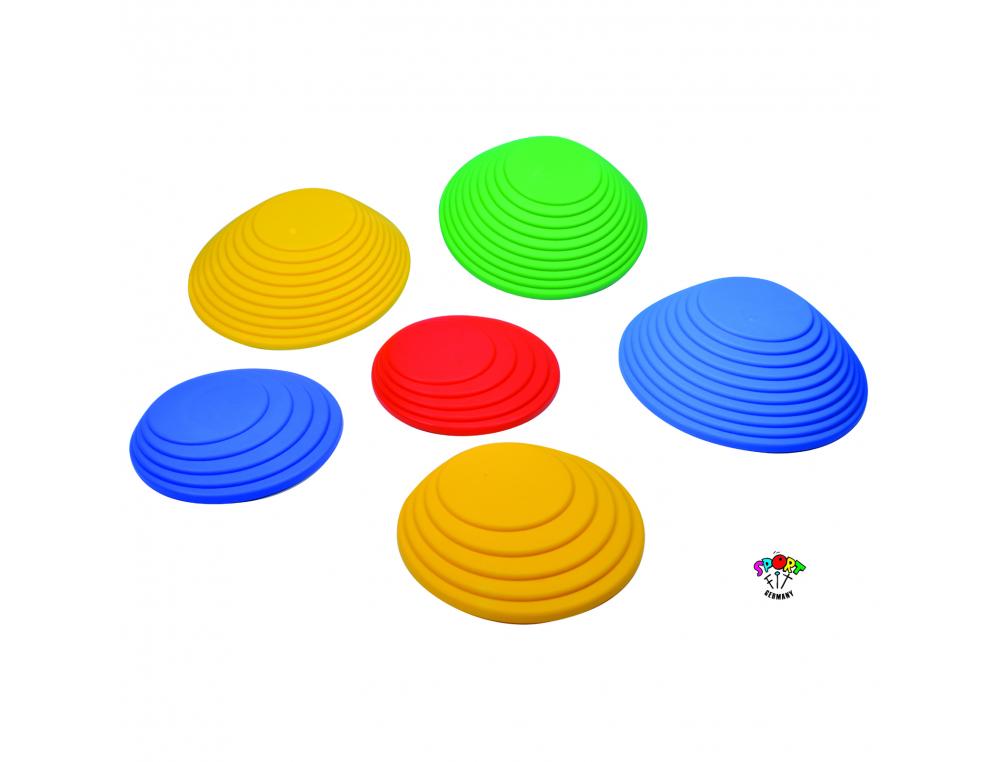 PARCOURS ET EQUILIBRE FIT GERMANY PIERRES DE RIVIERE    FORMES TRAPEZOIDALES          ANTIDERAPANTES 2 TAILLES LOT
