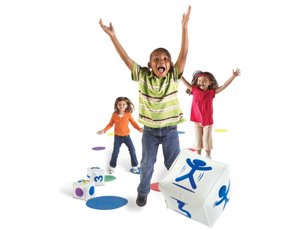 PARCOURS ET EQUILIBRE LEARNING RESOURCES KIT D      ACTIVITES PRET PARTEZ BOUGEZ  MOTRICITE GLOBALE 25 TAPIS EN