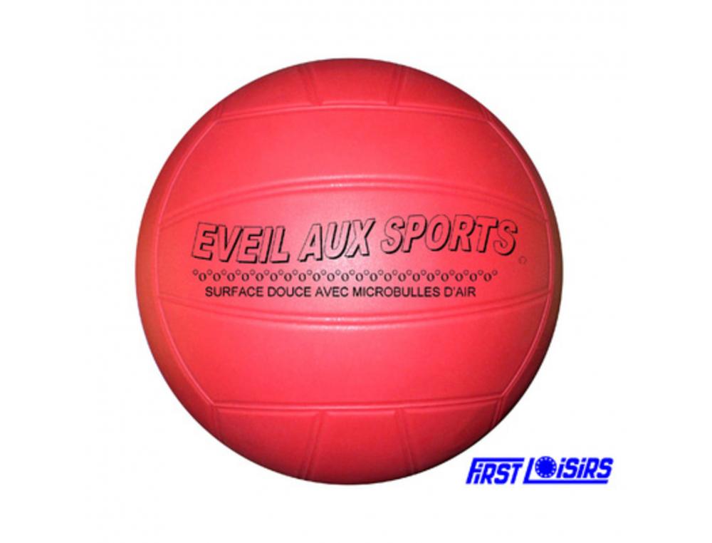 BALLON D EVEIL FIRST LOISIRS VOLLEY BALL SPORTS COLLECTIFS MOUSSE PVC 15CM 150 G