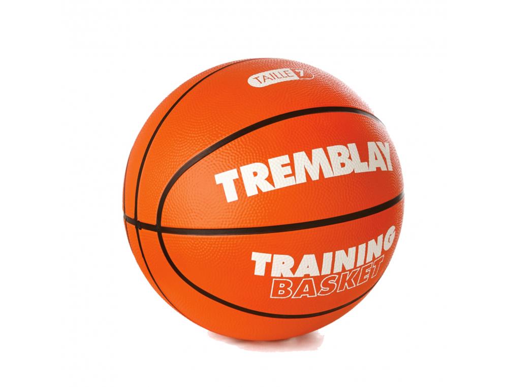 BALLON BASKET TREMBLAY CAOUTCHOUC GRAINE TAILLE 7