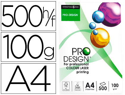 PAPIER PRODESIGN MULTIFONCTION S A4 100G/M2 UNICOLORE BLANC RAMETTE 500F