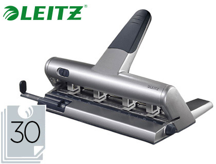 PERFORATEUR LEITZ HD AKTO 5114 CAPACIT PERFORATION 30F 4 TROUS COLORIS MTAL 240X120X340MM